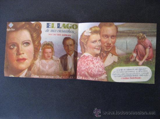 Cine: EL LAGO DE MIS SUE&Ntilde;OS.CRISTINA SODERBAUM,PAUL KLINGER,KARL RADDATZ.PROGRAMA DOBLE DE BENICARLO - Foto 2
