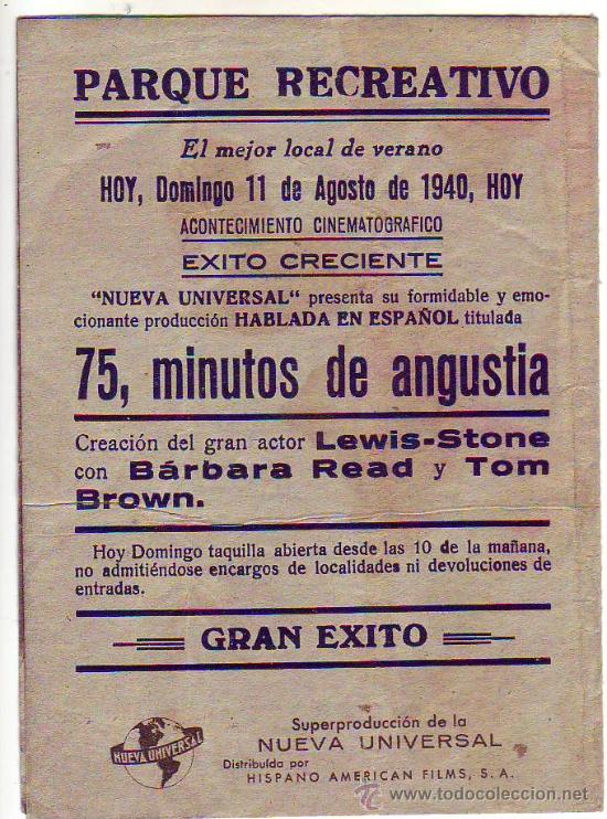 Cine: 75 minutos de angustia - programa doble - Foto 3