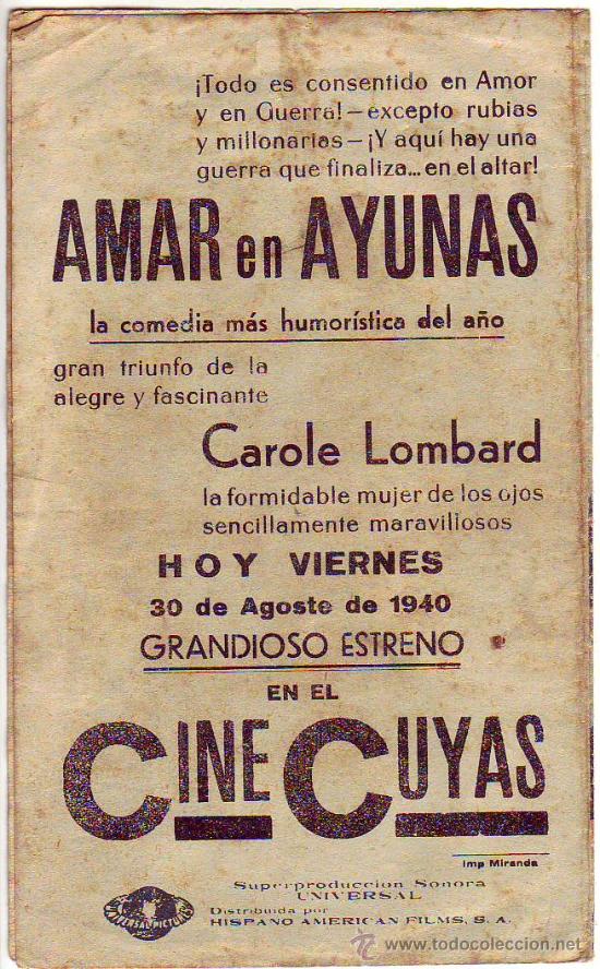 Cine: amar en ayunas - programa doble - Foto 3