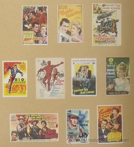 Cine: NN79 JOHN WAYNE COLECCION DE 49 PROGRAMAS ORIGINALES ESPA&Ntilde;OLES - Foto 1