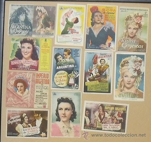 Cine: NN96 IMPERIO ARGENTINA COLECCION DE 12 PROGRAMAS ORIGINALES ESPA&Ntilde;OLES - Foto 1