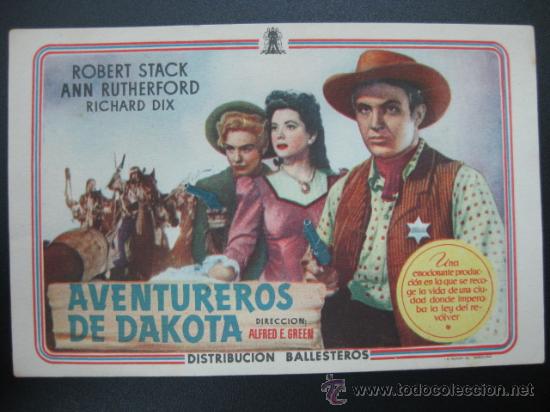 Cine: AVENTUREROS DE DAKOTA - Foto 1