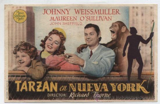 Kino: Tarz&aacute;n en Nueva York. Sencillo de MGM. Cine Coliseum.