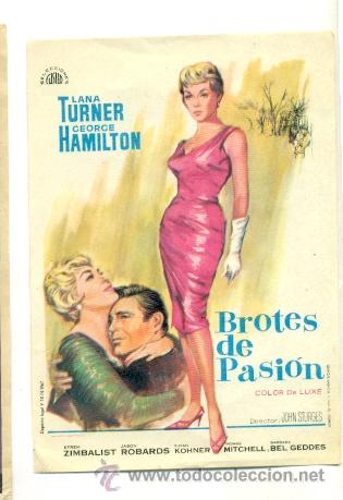 Cine: BROTES DE PASION  - PROGRAMA ORIGINAL SIN PUBLICIDAD - IMPECABLE - Foto 1