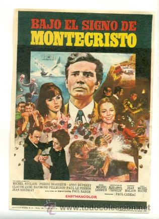 Cine: BAJO EL SIGNO DE MONTECRISTO  - PROGRAMA ORIGINAL SIN PUBLICIDAD - Foto 1