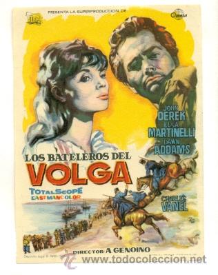 Cine: BATELEROS DEL VOLGA   - PROGRAMA ORIGINAL SIN PUBLICIDAD - IMPECABLE - Foto 1