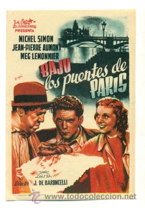 Cine: BAJO LOS PUENTES DE PARIS  - PROGRAMA  ORIGINAL  SIN  PUBLICIDAD - Foto 1
