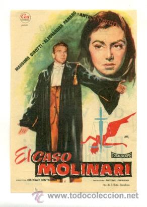 Cine: CASO MOLINARI  - PROGRAMA  ORIGINAL  CON  PUBLICIDAD - Foto 1