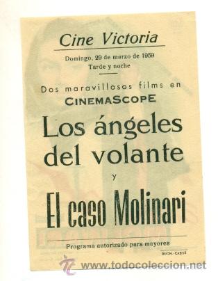 Cine: CASO MOLINARI  - PROGRAMA  ORIGINAL  CON  PUBLICIDAD - Foto 2