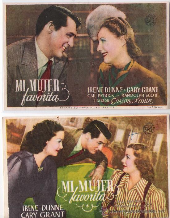 Foglietti di film di film antichi di cinema: mi mujer favorita