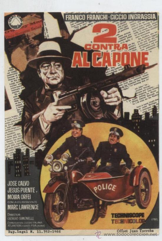 Cine: 2 contra Al Capone. Sencillo de Izaro films.  &iexcl;IMPECABLE! - Foto 1
