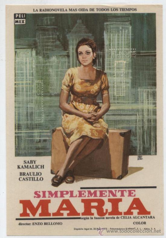 Cine: Simplemente Mar&iacute;a. Sencillo de Pelimex. - Foto 1