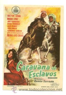Cine: CARAVANA DE ESCLAVOS  - PROGRAMA ORIGINAL CON PUBLICIDAD - Foto 1