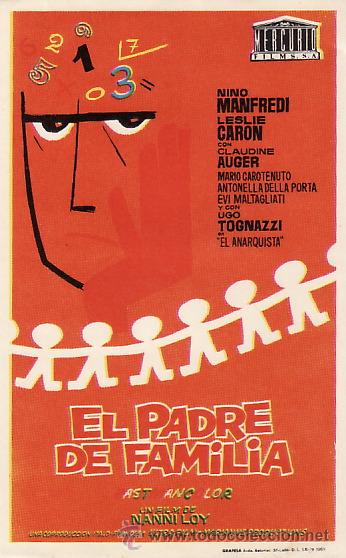 Folhetos de m&atilde;o de filmes antigos de cinema: EL PADRE DE FAMILIA - PMD 432