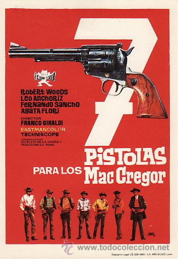Cine: SIETE PISTOLAS PARA LOS MACGREGOR - PMD 458 - Foto 1
