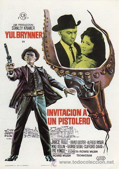Foglietti di film di film antichi di cinema: INVITACION A UN PISTOLERO - PMD 464