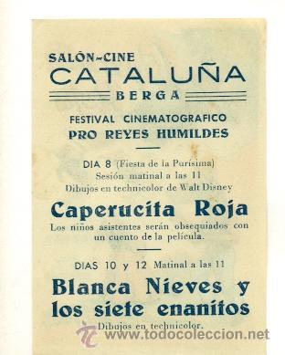Cine: CAPERUCITA ROJA - PROGRAMA ORIGINAL CON PUBLICIDAD - Foto 2