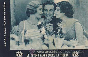 Flyers Publicitaires de Films Anciens: EL ULTIMO VARON SOBRE LA TIERRA - Teatro Circo de Orihuela (Alicante) - Director: James Tinling - Ac