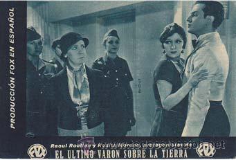 Flyers Publicitaires de Films Anciens: EL ULTIMO VARON SOBRE LA TIERRA - Teatro Circo de Orihuela (Alicante) - Director: James Tinling - Ac