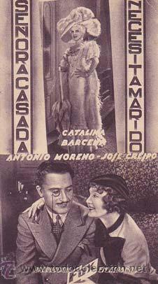 Flyers Publicitaires de Films Anciens: SE&Ntilde;ORA CASADA NECESITA MARIDO - Teatro Circo de Orihuela (Alicante) - Director: James Tinling - Acto