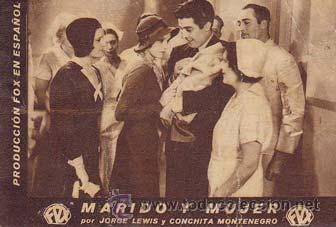Flyers Publicitaires de Films Anciens: MARIDO Y MUJER - Teatro Circo de Orihuela (Alicante) - Director: Bert E. Sebell - Actores: Jorge Lew