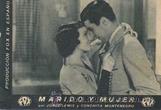 Flyers Publicitaires de Films Anciens: MARIDO Y MUJER - Teatro Circo de Orihuela (Alicante) - Director: Bert E. Sebell - Actores: Jorge Lew