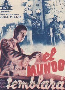 Kino: EL MUNDO TEMBLARA - Director: Richard Pottier - Actores: Claude Dauphin, Madeleine Solgne, Roger Duc