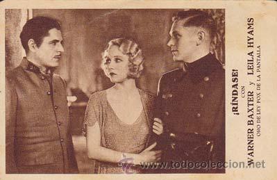 Kino: &iexcl; RINDASE ! - Director: William K. Howard - Actores: Warner Baxter, Leila Hyams.../ Cine Americano/
