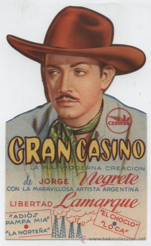 Cine: Gran Casino. Sencillo troquelado de Cepicsa.  &iexcl;IMPECABLE! - Foto 1
