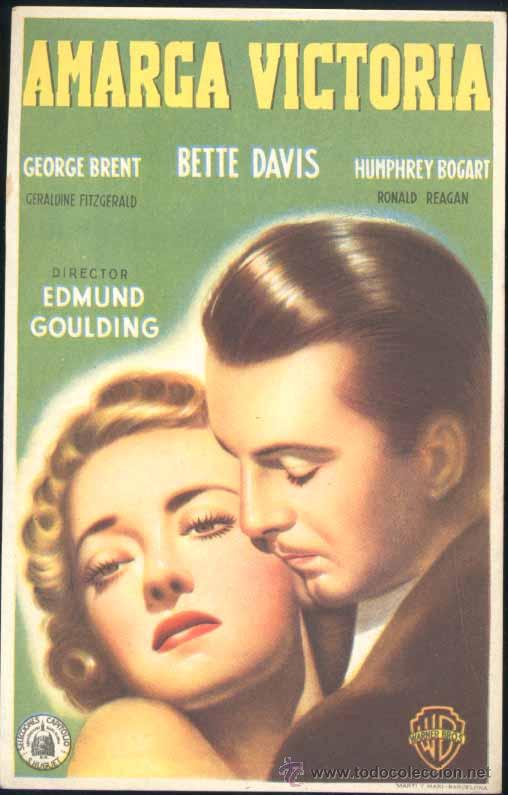 Foglietti di film di film antichi di cinema: FOLLETO PUBLICITARIO DE LA PEL&Iacute;CULA DE CINE: .- AMARGA VICTORIA.-
