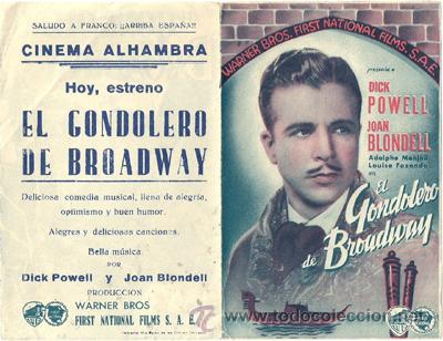 Cine: el gondolero de broadway - Foto 1