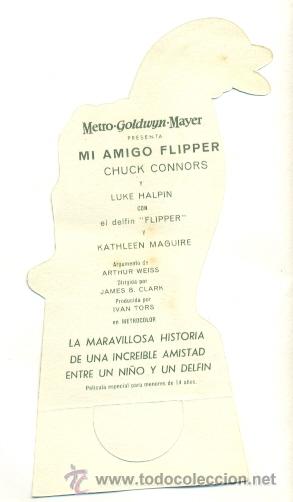 Cine: MI AMIGO FLIPPER - PROGRAMA ORIGINAL TROQUELADO CON PUBLICIDAD - IMPECABLE - Foto 2