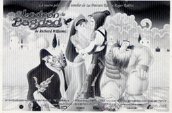 Folhetos de m&atilde;o de filmes antigos de cinema: EL LADRON DE BAGDAD (FOLLETO DE MANO ORIGINAL)