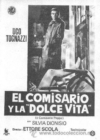 Cine: EL COMISARIO Y LA DOLCE VITA - Foto 1