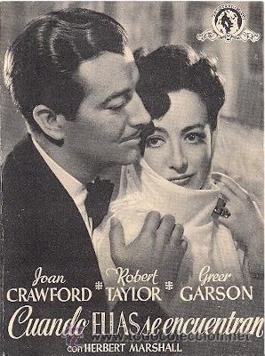 Folhetos de m&atilde;o de filmes antigos de cinema: CUANDO ELLAS SE ENCUENTRAN