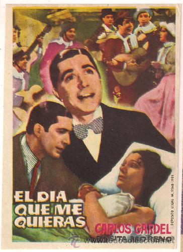 Cine: PR2 EL DIA QUE ME QUIERAS PROGRAMA SENCILLO CARLOS GARDEL - Foto 1