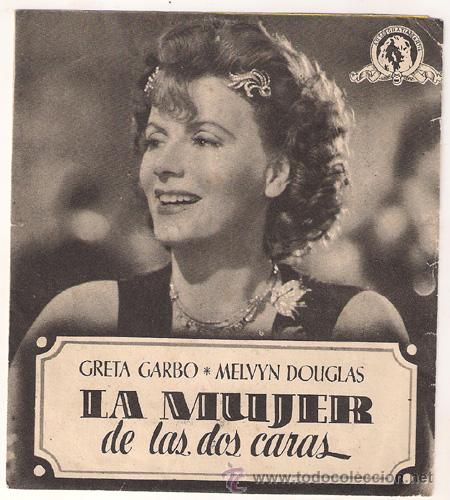 Cine: PR2 LA MUJER DE LAS DOS CARAS PROGRAMA DOBLE MGM GRETA GARBO - Foto 1