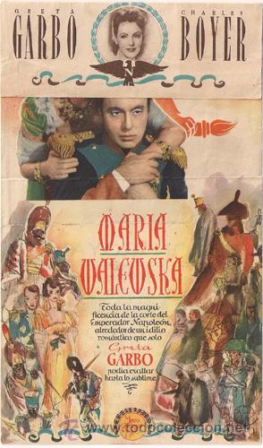 Cine: PR2 MARIA WALEWSKA PROGRAMA DOBLE MGM GRETA GARBO - Foto 1
