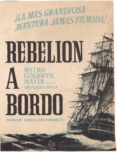 Cine: PR2 REBELION A BORDO PROGRAMA DOBLE MGM MARLON BRANDO - Foto 1