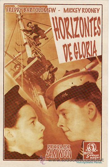 Cine: HORIZONTES DE GLORIA - FREDDY BARTOLOMEW Y MICKEY ROONEY - FACSIMIL - Foto 1