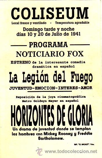 Cine: HORIZONTES DE GLORIA - FREDDY BARTOLOMEW Y MICKEY ROONEY - FACSIMIL - Foto 2