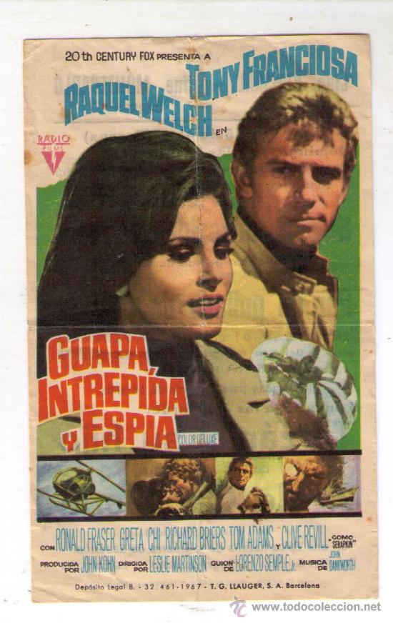 Kino: PROGRAMA DE CINE - GUAPA INTREPIDA Y ESPIA - TONY FRANCIOSA - A&Ntilde;O1967 - CON PUBLIC.