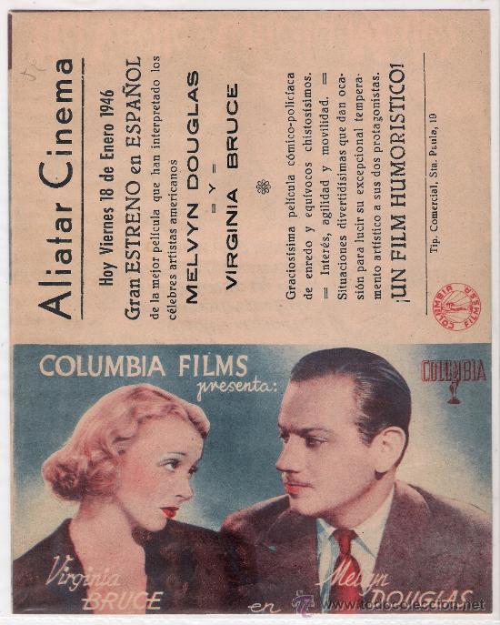 Foglietti di film di film antichi di cinema: ha vuelto aquella mujer--89