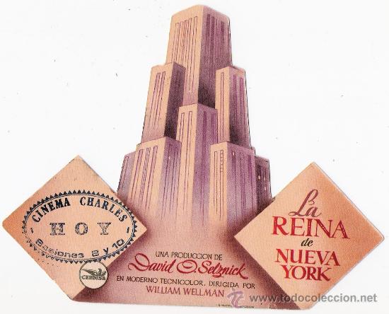 Foglietti di film di film antichi di cinema: 93--la reyna de nueva york