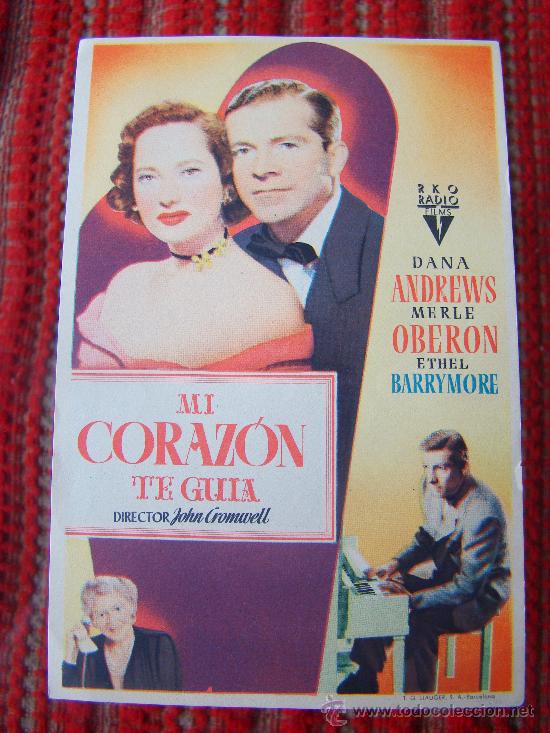 Kino: MI CORAZON TE GUIA, DANA ANDREWS, MERLE OBERON, Ethel Barrymore, C/P.Cine Martinense.