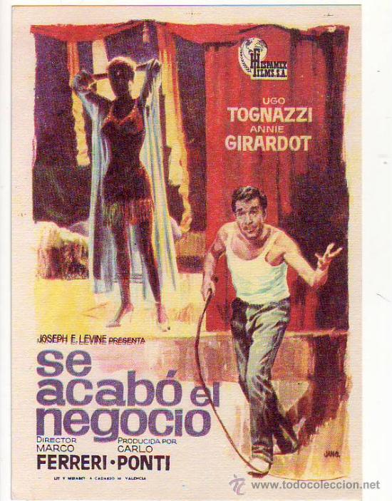 Cinema: se acabo el negocio