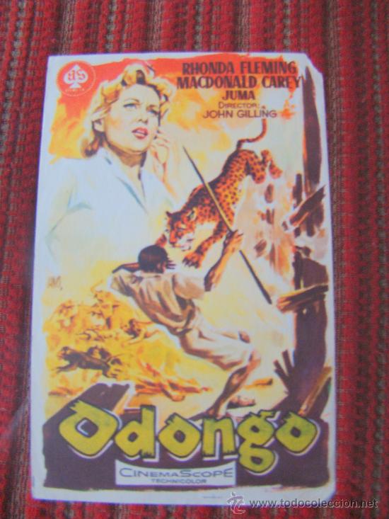 Kino: ODONGO, RHONDA FLEMING, MACDONAL CAREY, C/P. CINE COLISEO 1957, ALB
