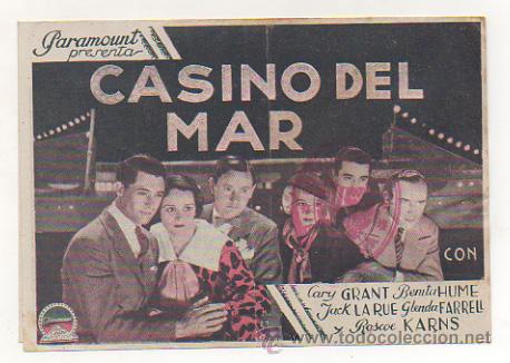 Cine: CASINO DEL MAR. PICAROL CINEMA. 1935. PROGRAMA DOBLE. - Foto 1