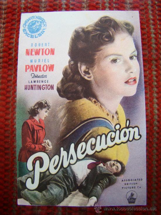 Cine: PERSECUCION, ROBERT NEWTON, MURIEL PAVLOW. S/P. - Foto 1