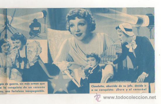 Cine: SUCEDIO UNA VEZ. 1935. PICAROL CINEMA. PROGRAMA DOBLE. - Foto 3